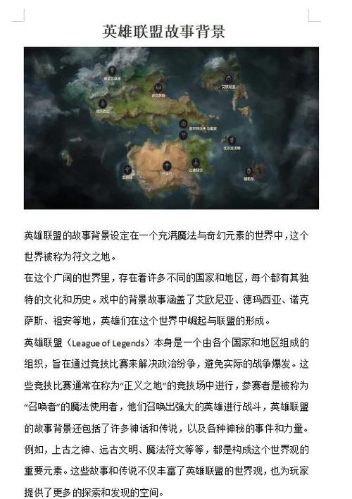 《英雄联盟》英雄背景故事是什么?