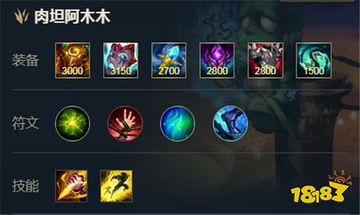 英雄联盟阿木木出装